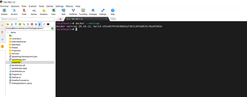 Running Asp.net Core In Linux system(Alpine Linux Distribution) using docker